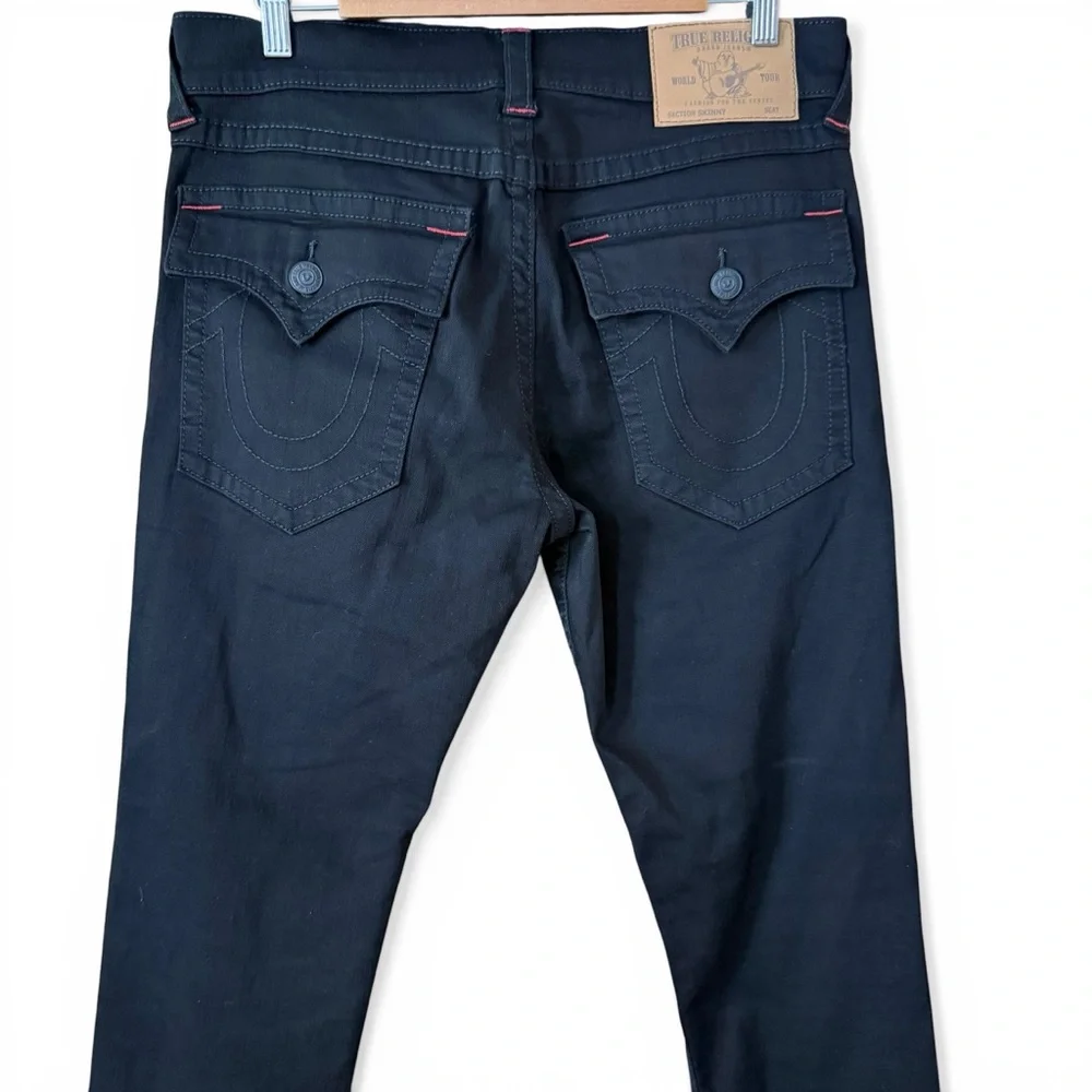True Religion Rocco Skinny Black Jean 33